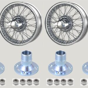 4 x 15" 48 Spoke Wire Wheel Kit (Chrome)