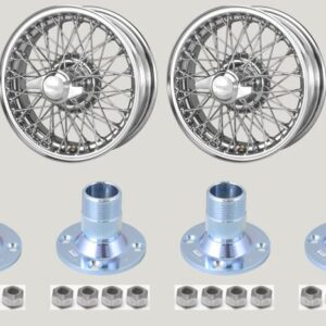 4.5 x 15" 60 Spoke Wire Wheel Kit (Chrome)