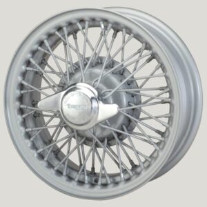 4.5 x 13" 60 Spoke Wire Wheel (Silver Painted)