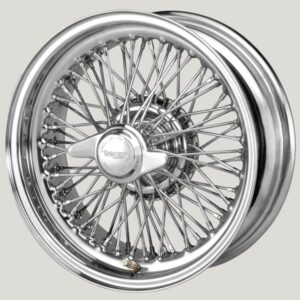 5.5 x 15" 70 Spoke Centre Laced Wire Wheel (Chrome)