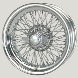 6 x 15" 70 Spoke Centre Laced Wire Wheel (Chrome)