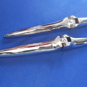 Chrome Boot Hinges Pair TR2-3A