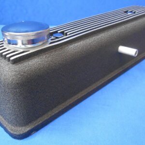 Aluminium Black Crackle Rocker Cover Vented TR2-4A