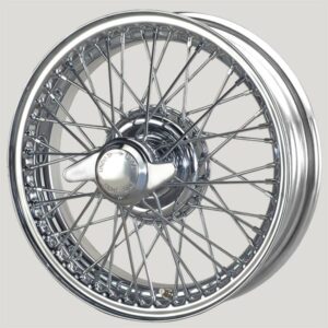 4 x 15" 48 Spoke Wire Wheel (Chrome)