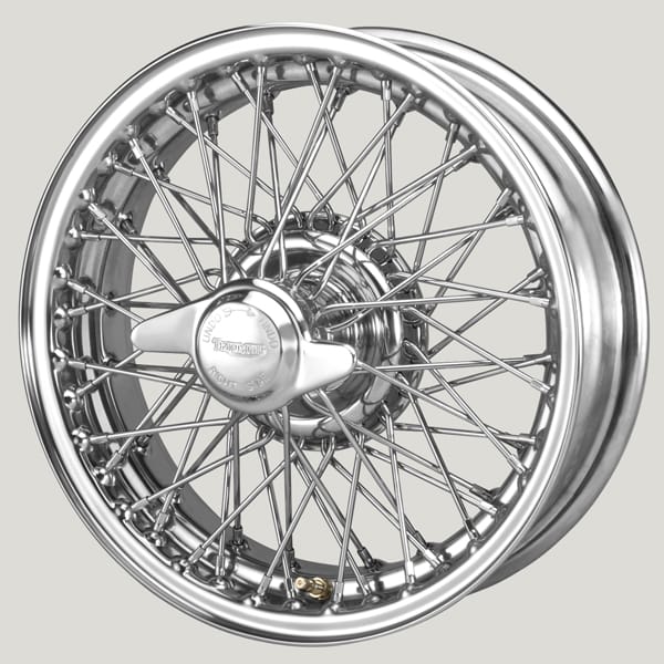 4.5 x 15" 60 Spoke Wire Wheel (Chrome)