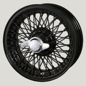 5.5 x 15″ 72 Spoke Wire Wheel (Black Painted)