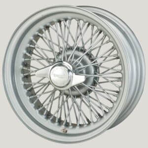5.5 x 15" 70 Spoke Centre Laced Wire Wheel (Silver Painted)